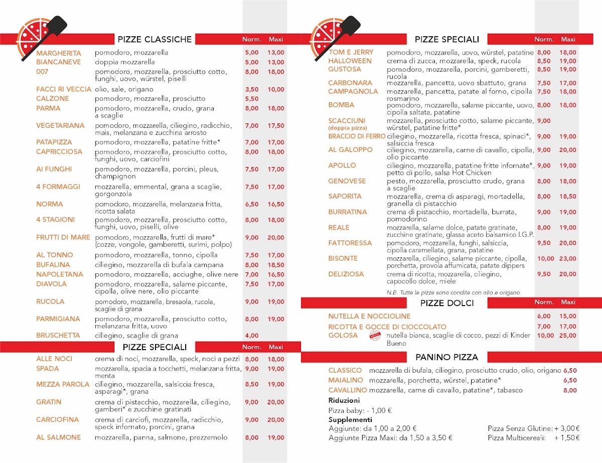 Menu di Mezza Parola 