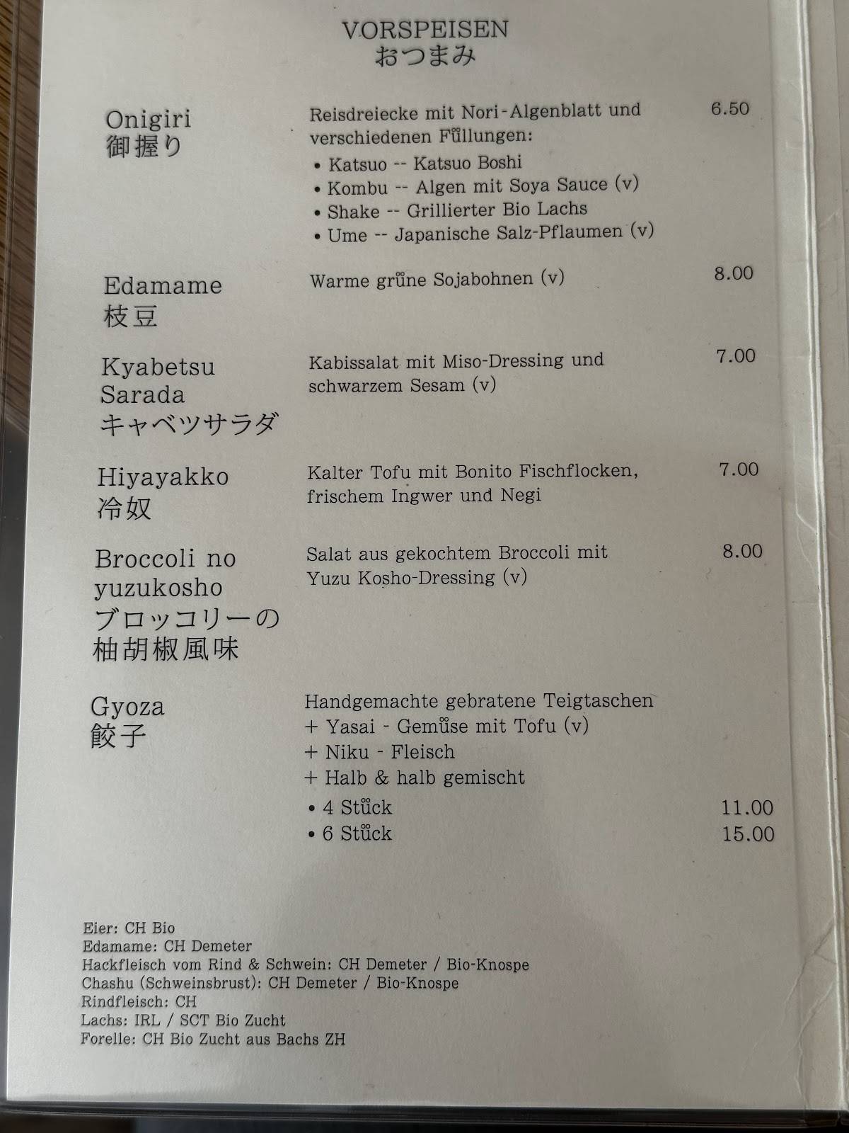 Menu di Miki 