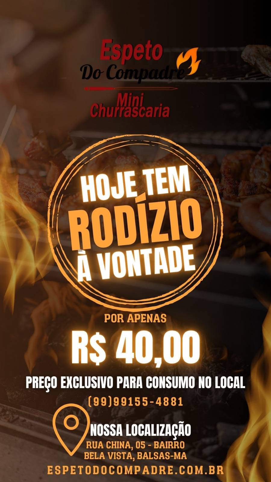 Churrascaria Espeto do Compadre cardápio