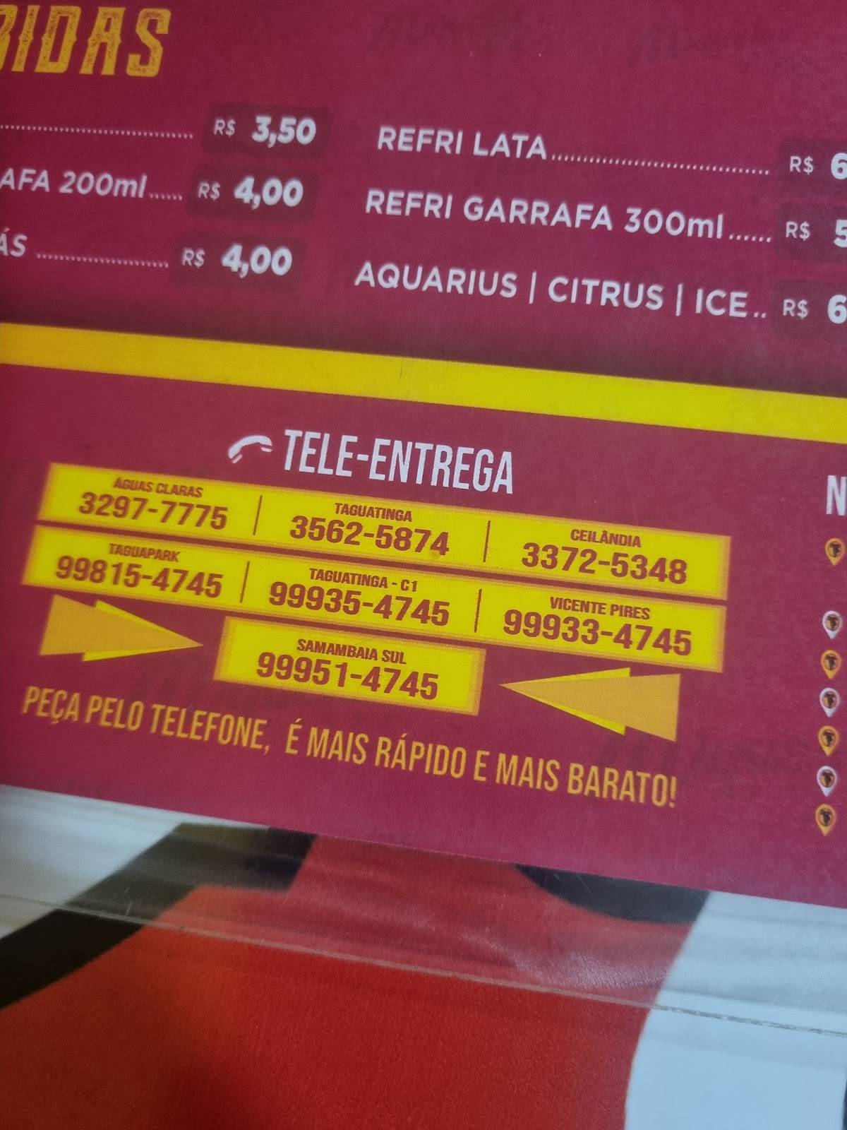 Miquéias Fast Food - Ceilândia cardápio