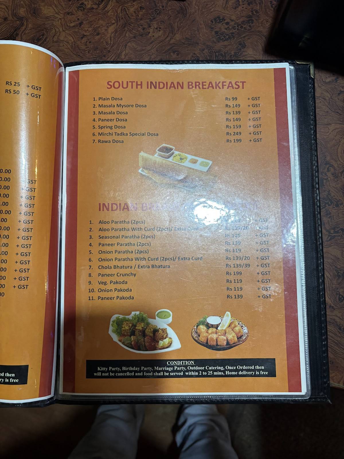 Mirchi Tadka menu