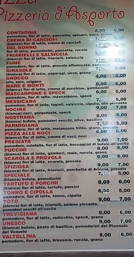 Menu di Voglia di Pizza 