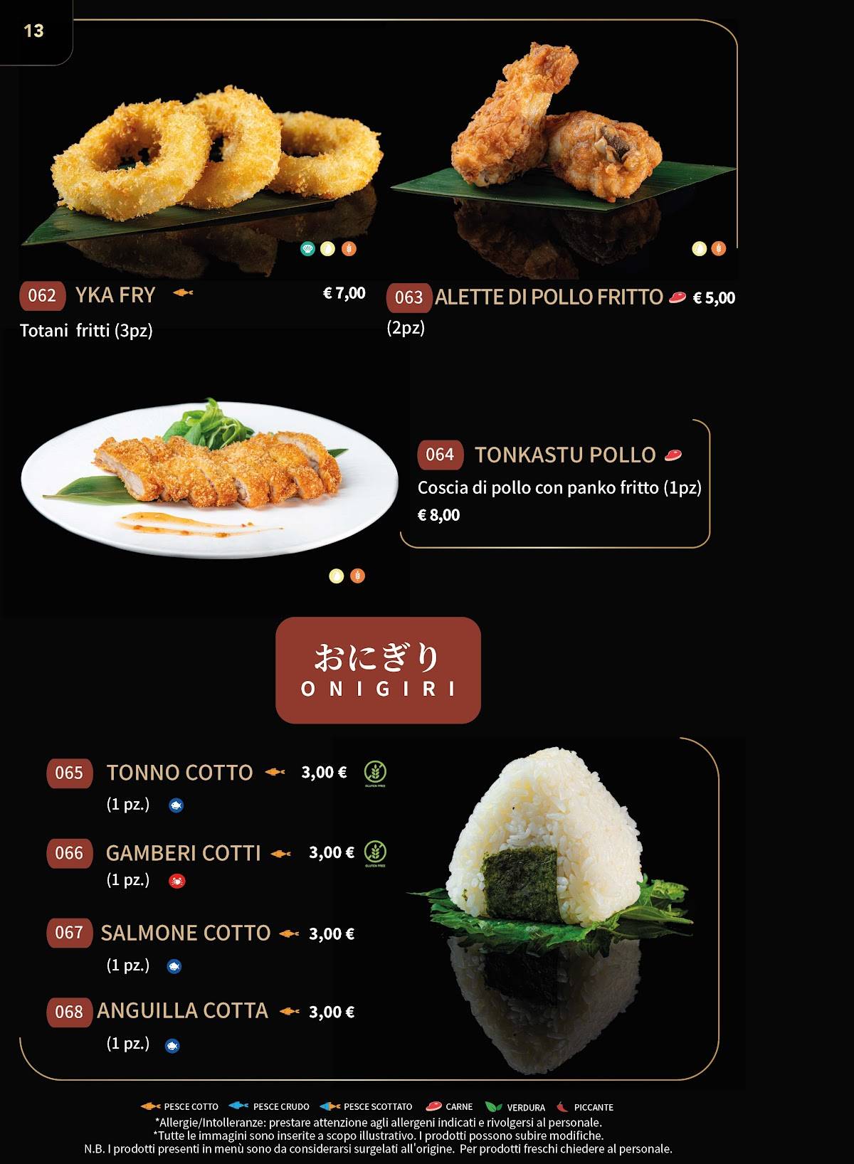Menu di Gohan Modica - Ristorante Giapponese 