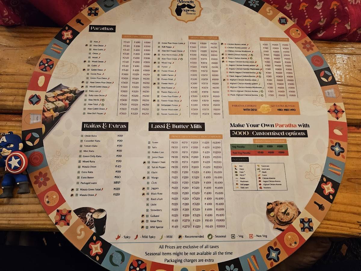 Mooch Marod menu
