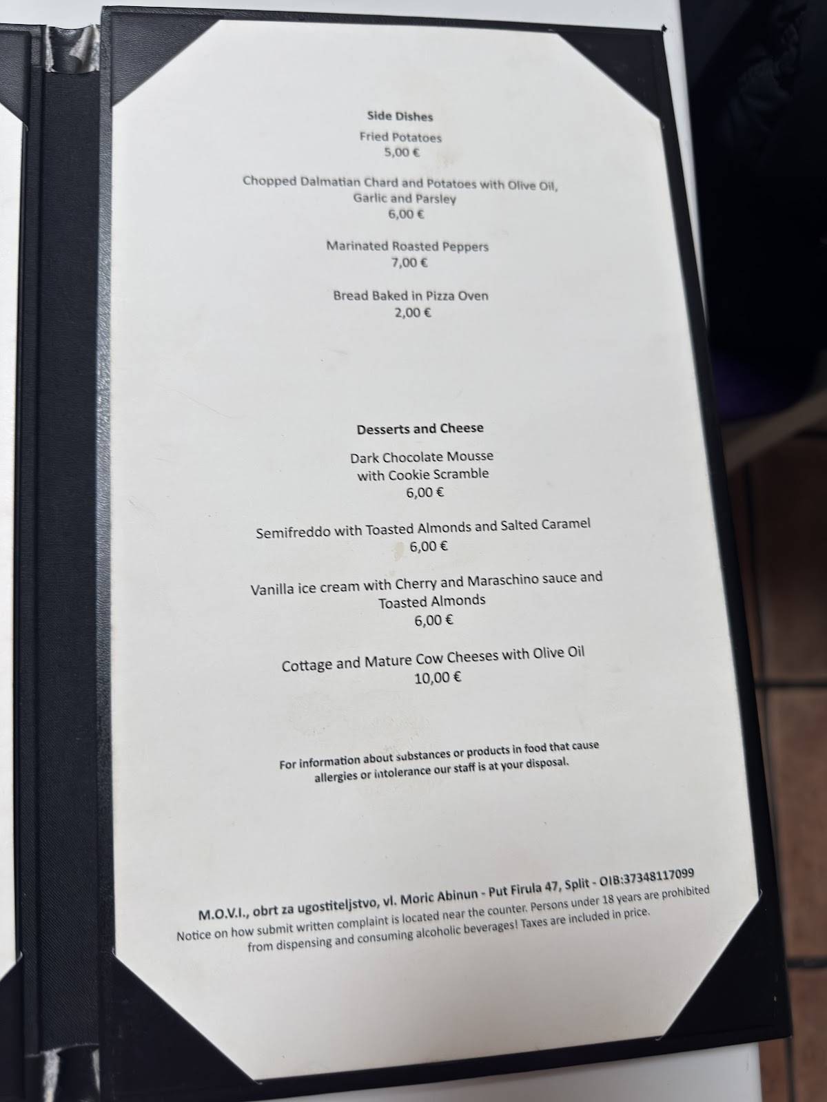 Menu di Movi 