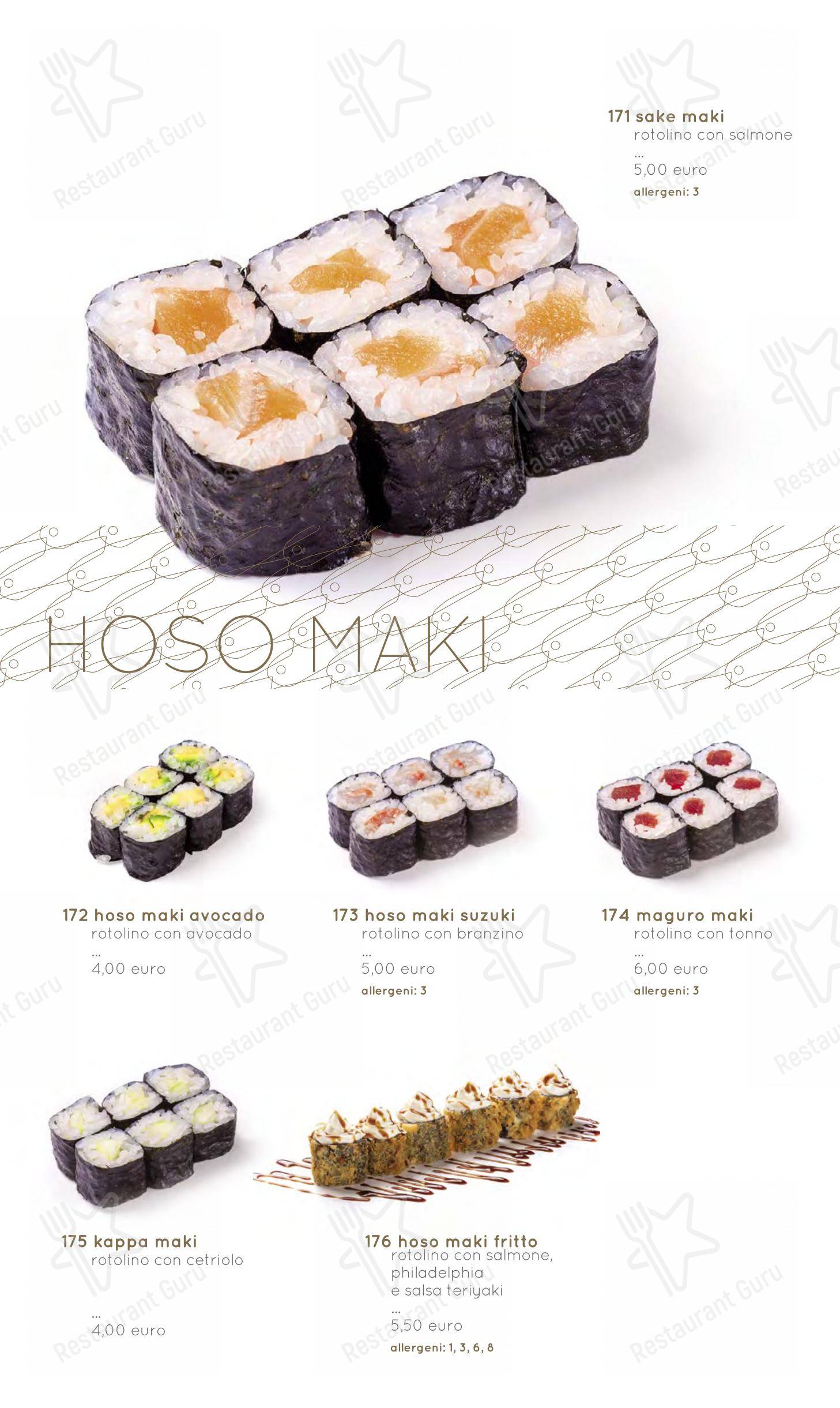 Menu di Moyà Asian Fusion Restaurant - Menu