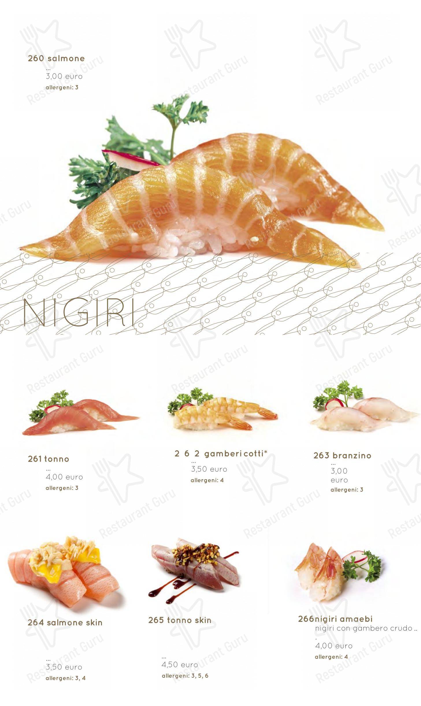 Menu di Moyà Asian Fusion Restaurant - Menu bar