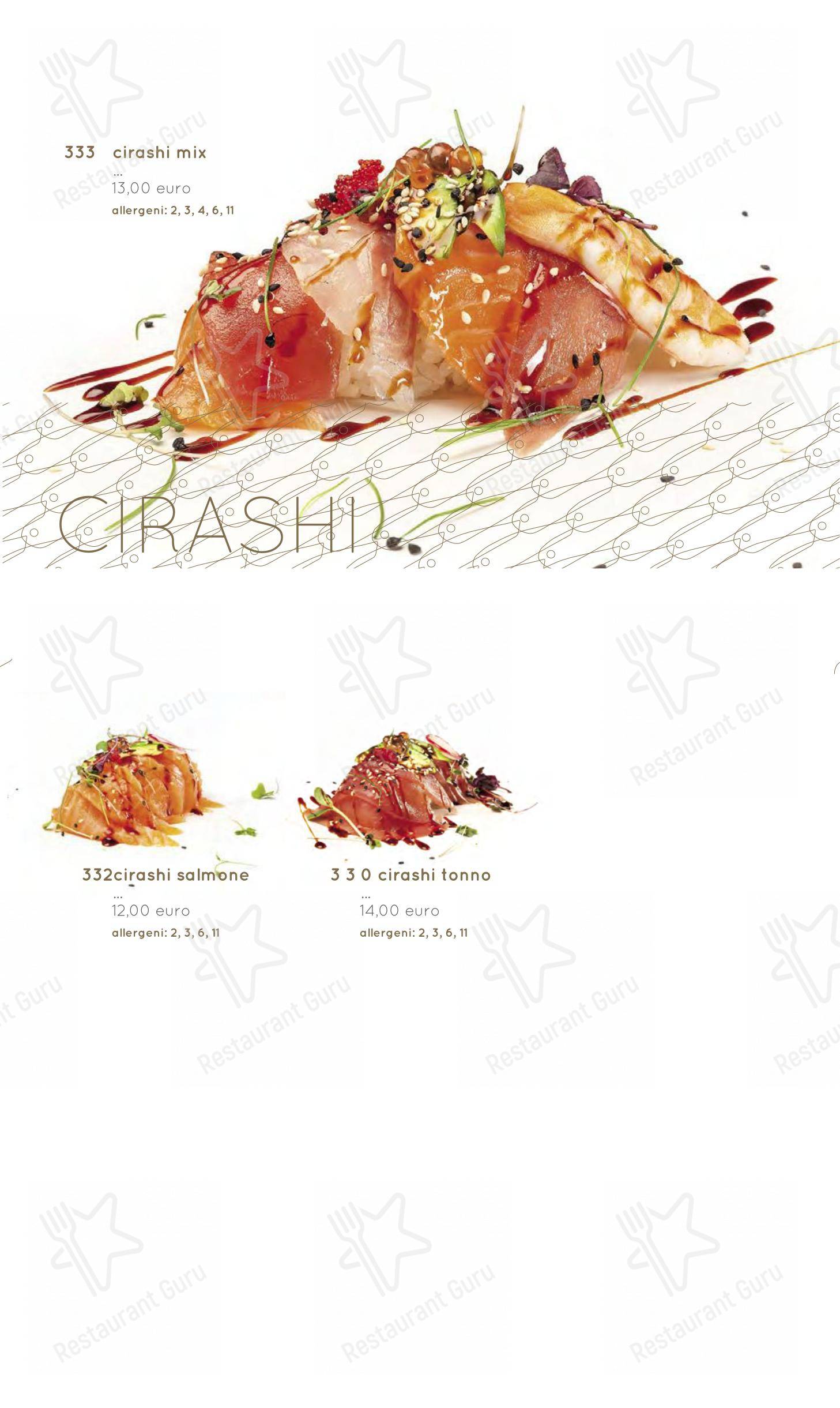 Menu di Moyà Asian Fusion Restaurant - Menu bar