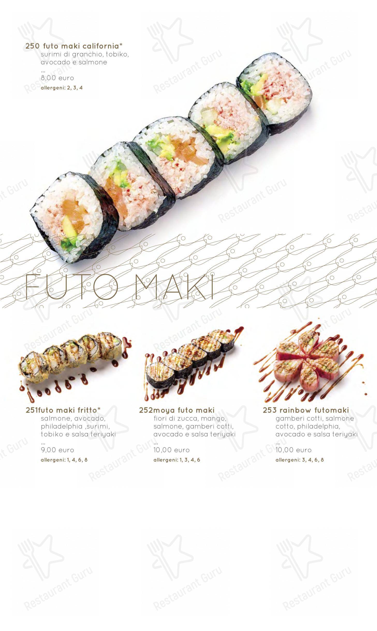 Menu bar per Moyà Asian Fusion Restaurant in Empoli