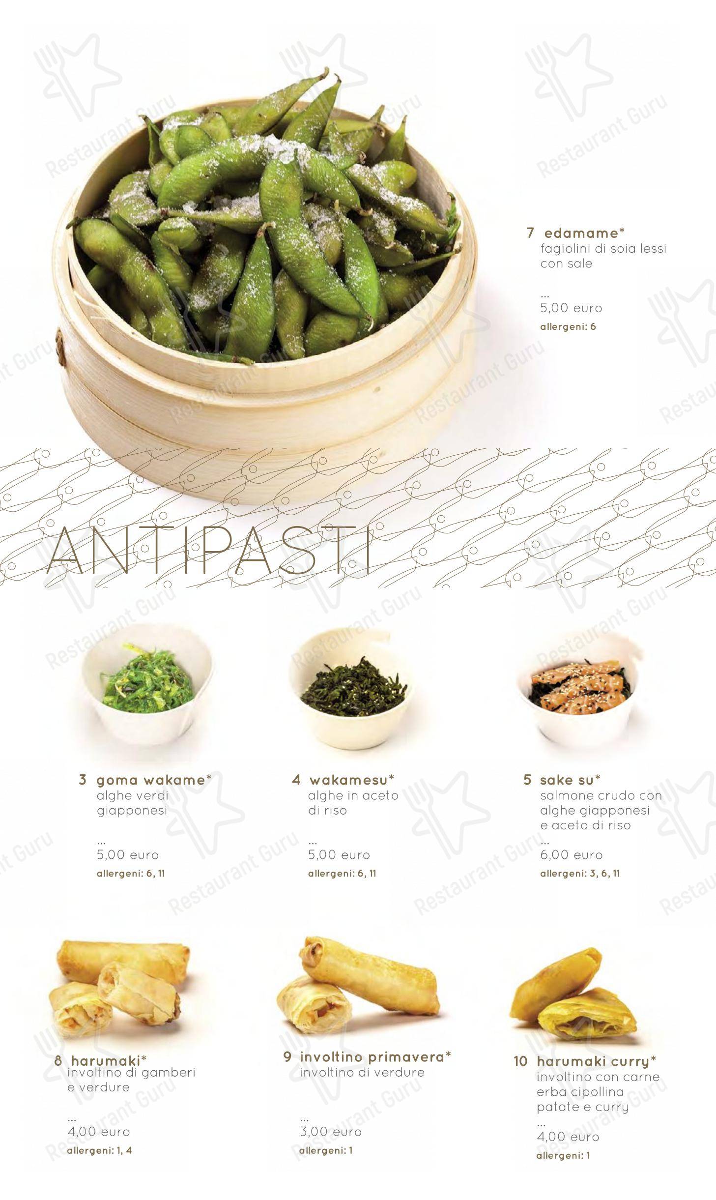 Moyà Asian Fusion Restaurant in Empoli - Menu bar