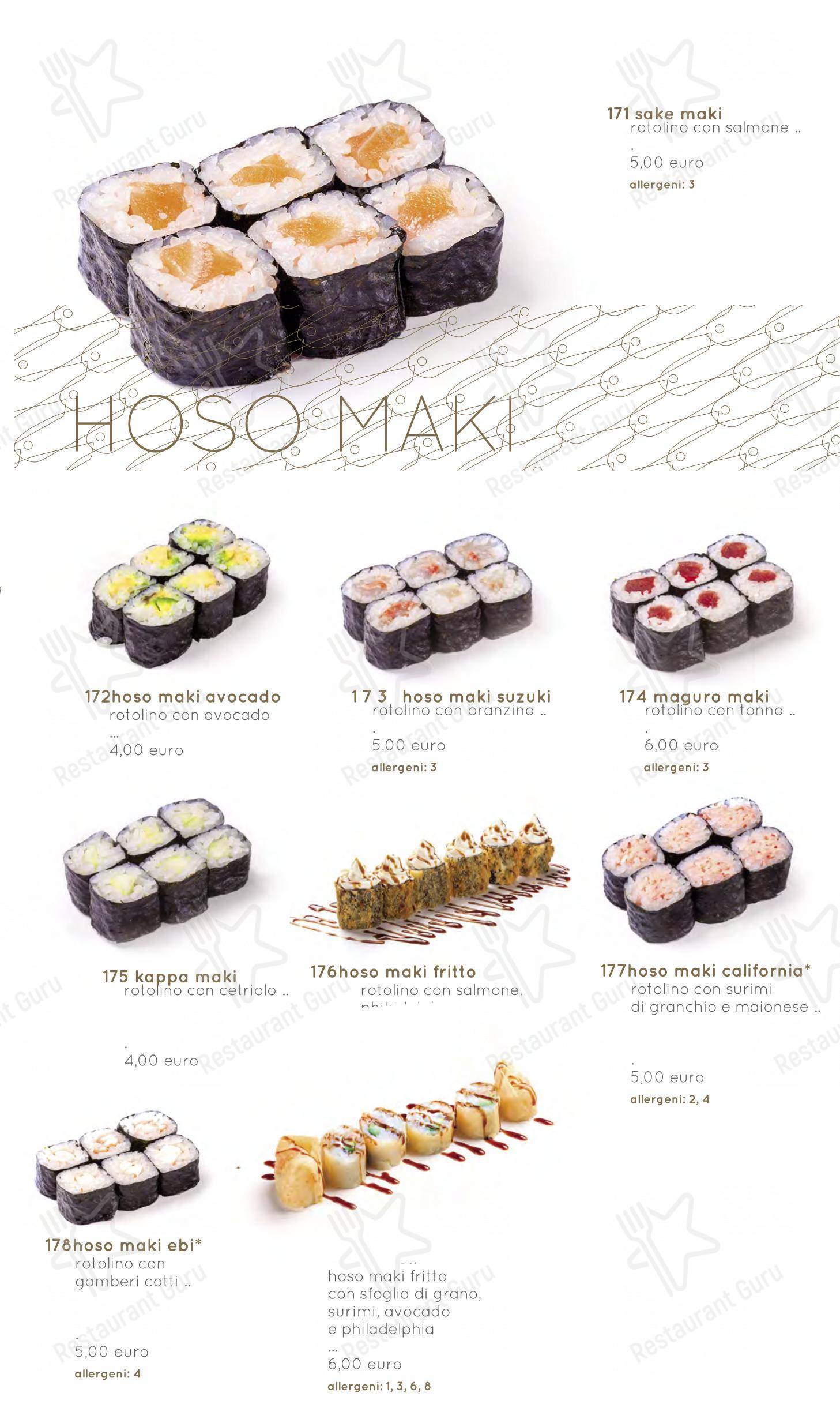 Moyà Asian Fusion Restaurant in Empoli - Menu bar