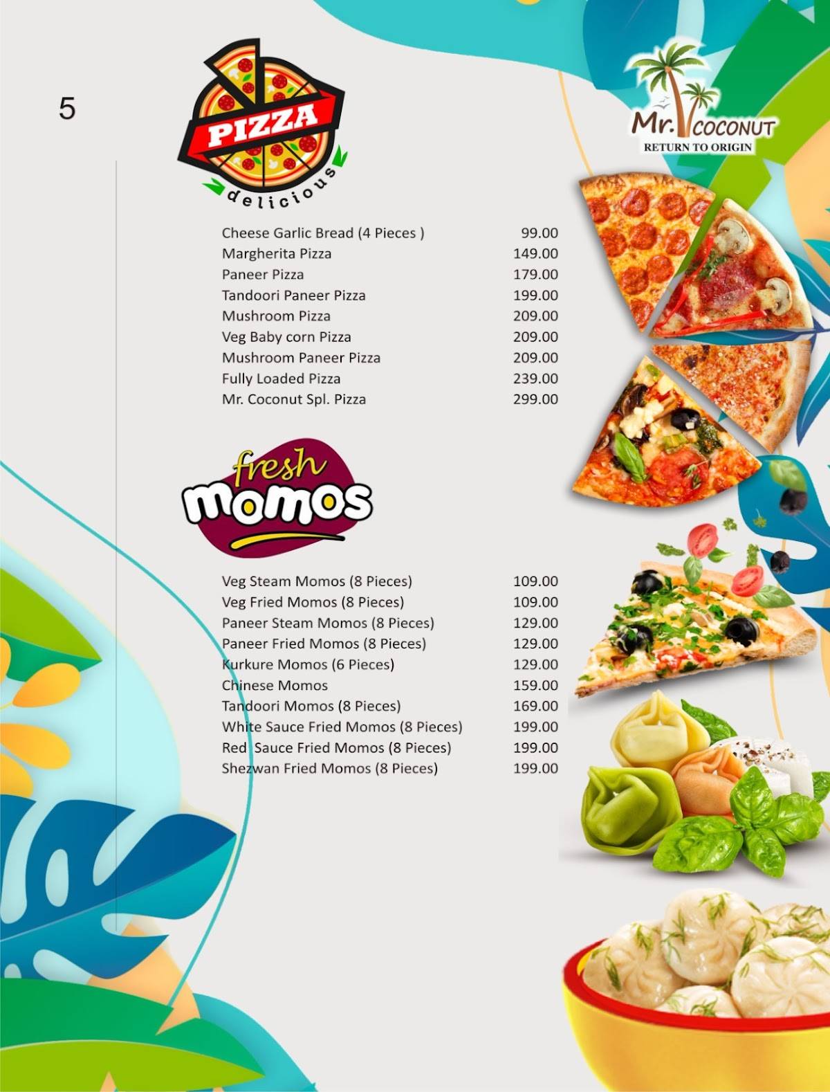 Mr.Coconut Cafe Barbeque And Resturant menu