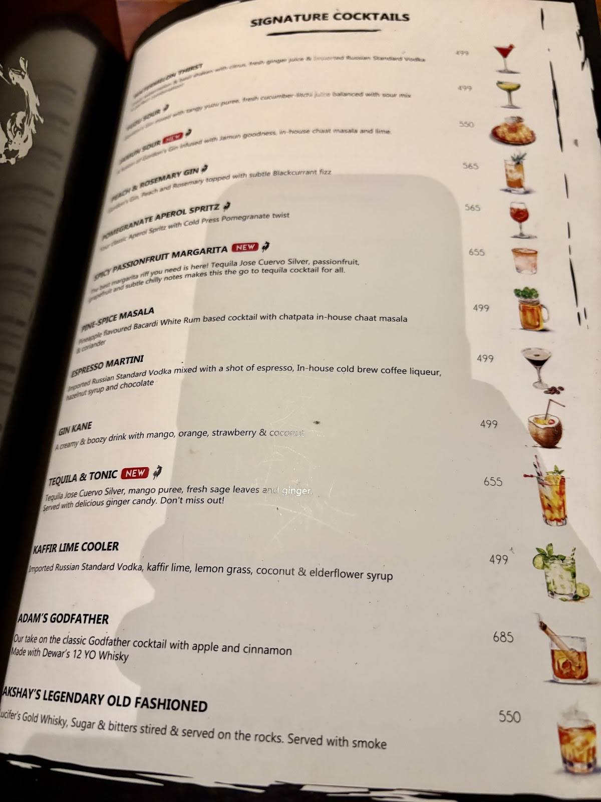 145 Bandra menu