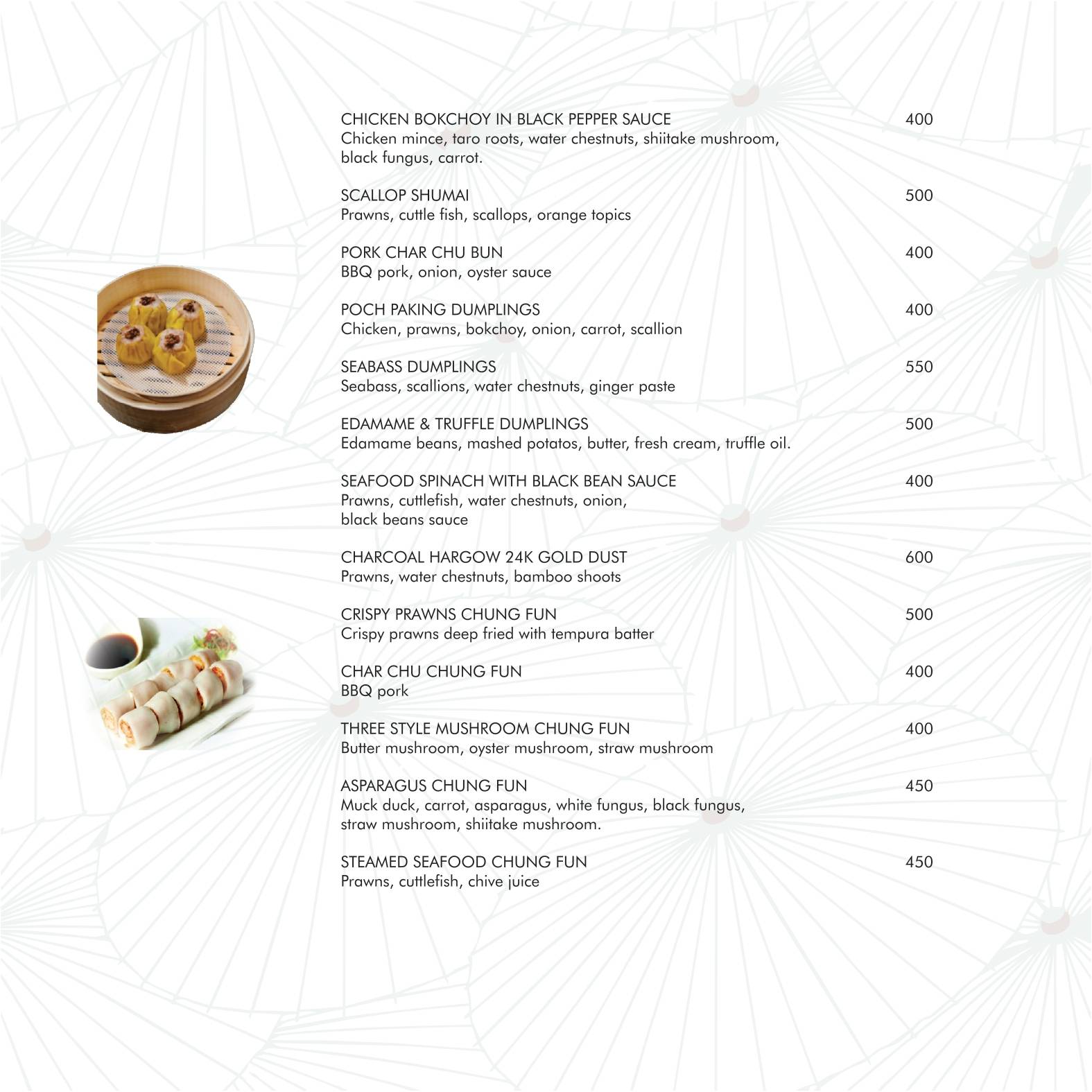 Origami Japanese & Korean Restaurant menu