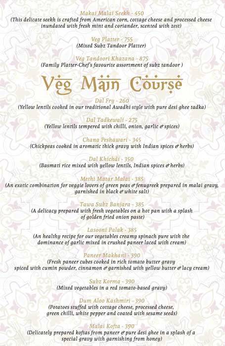 Turkey Central menu