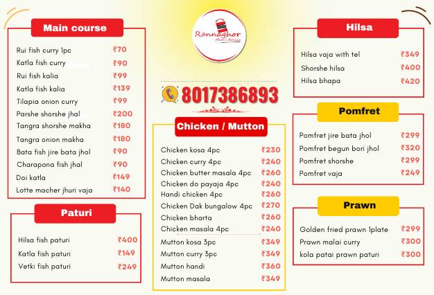 Mummy ki Thali menu