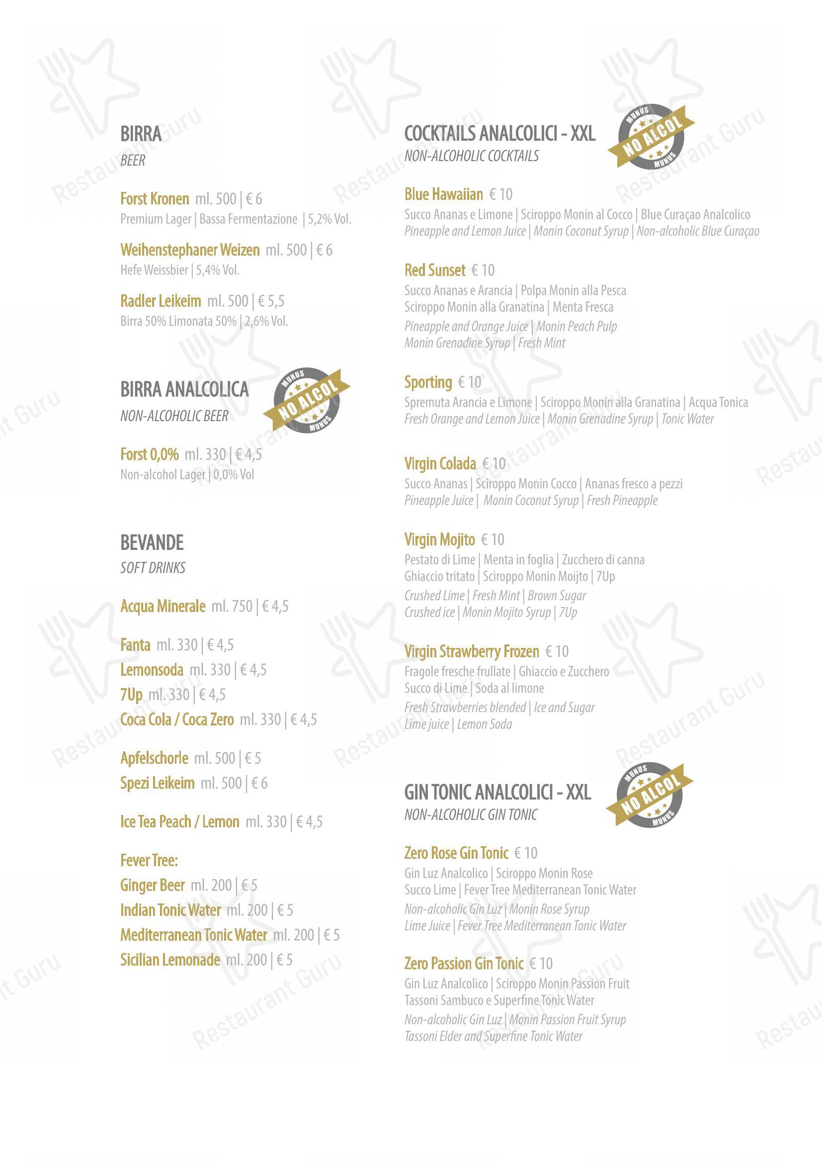 Munus in Bardolino - Menu