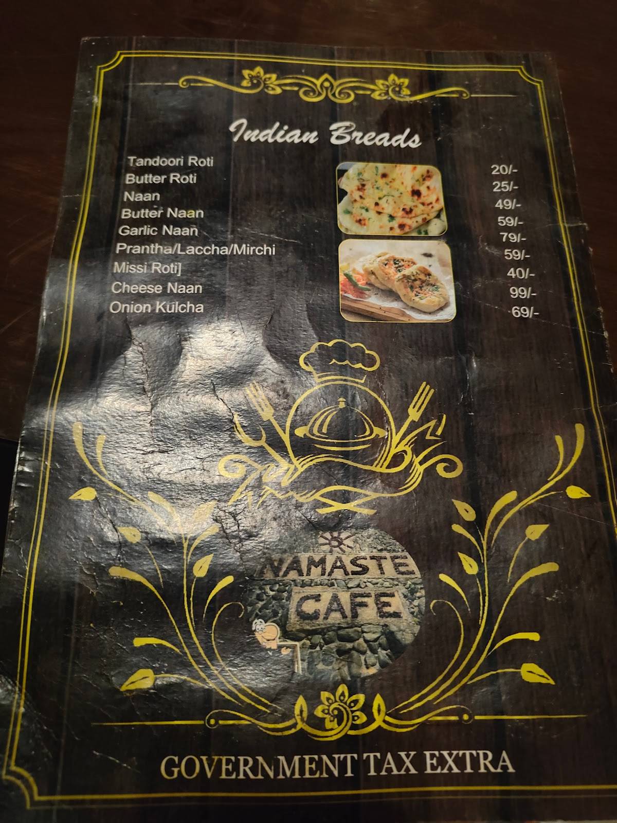 Mutant bar&Cafe menu