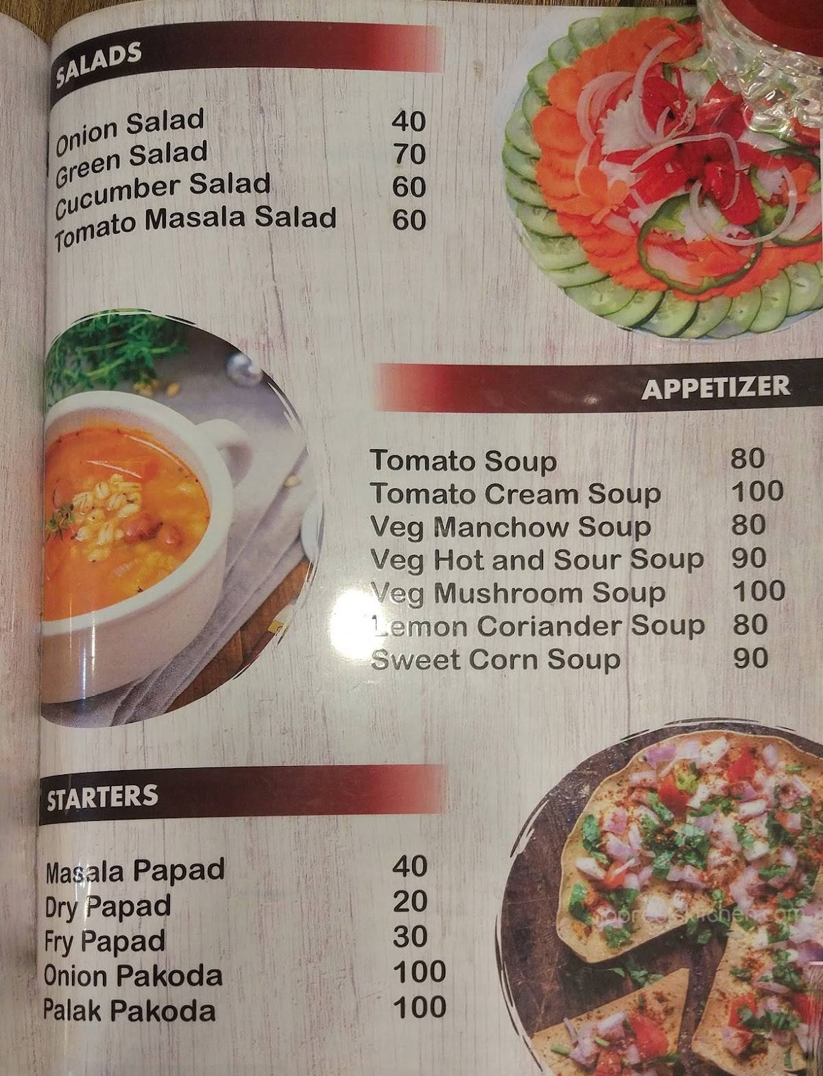 Mutha's kitchen menu