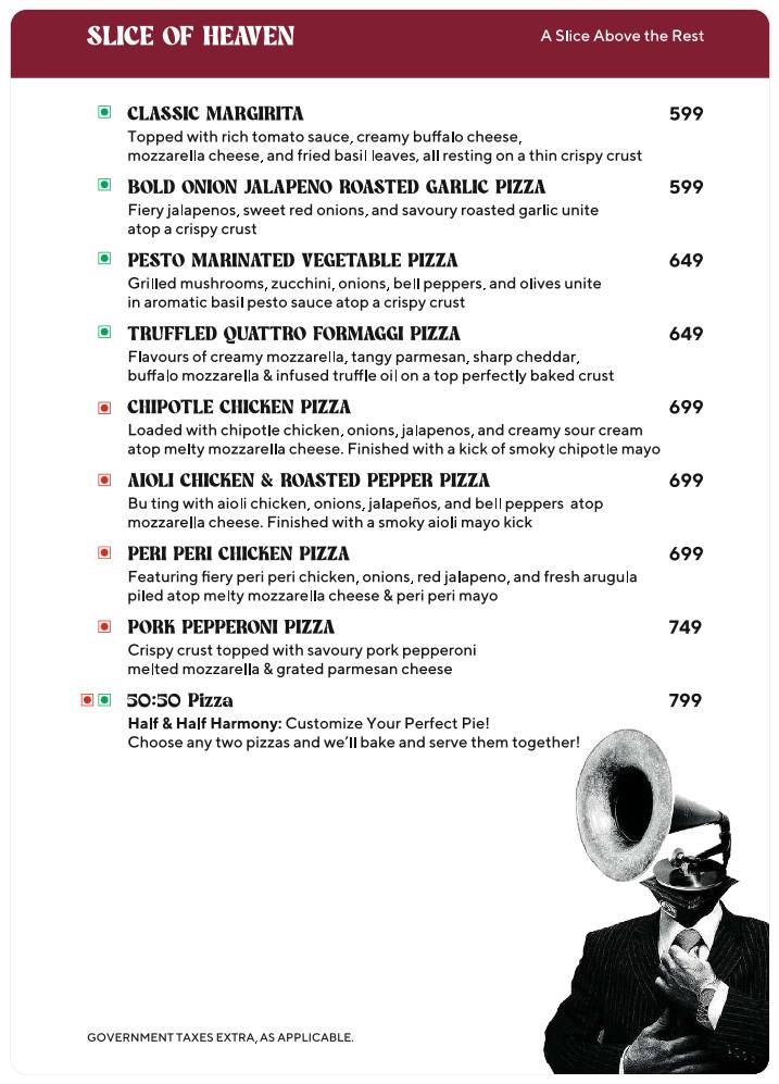 TSS - The Spirited Spot menu