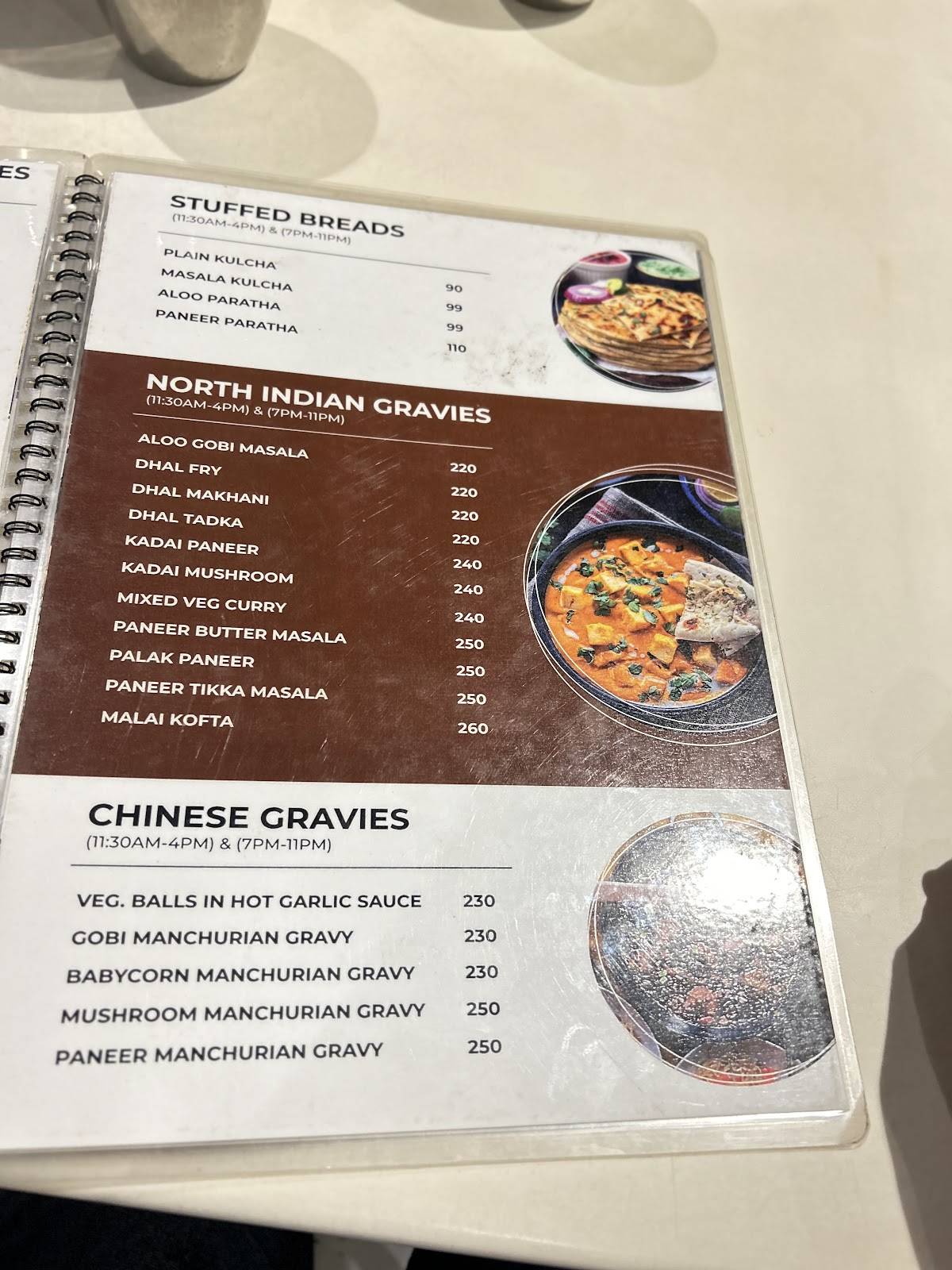 Namma Veedu Vasanta Bhavan menu