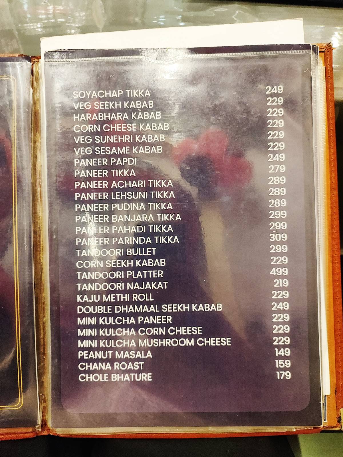 Nandbaani Restaurant and Cafe menu