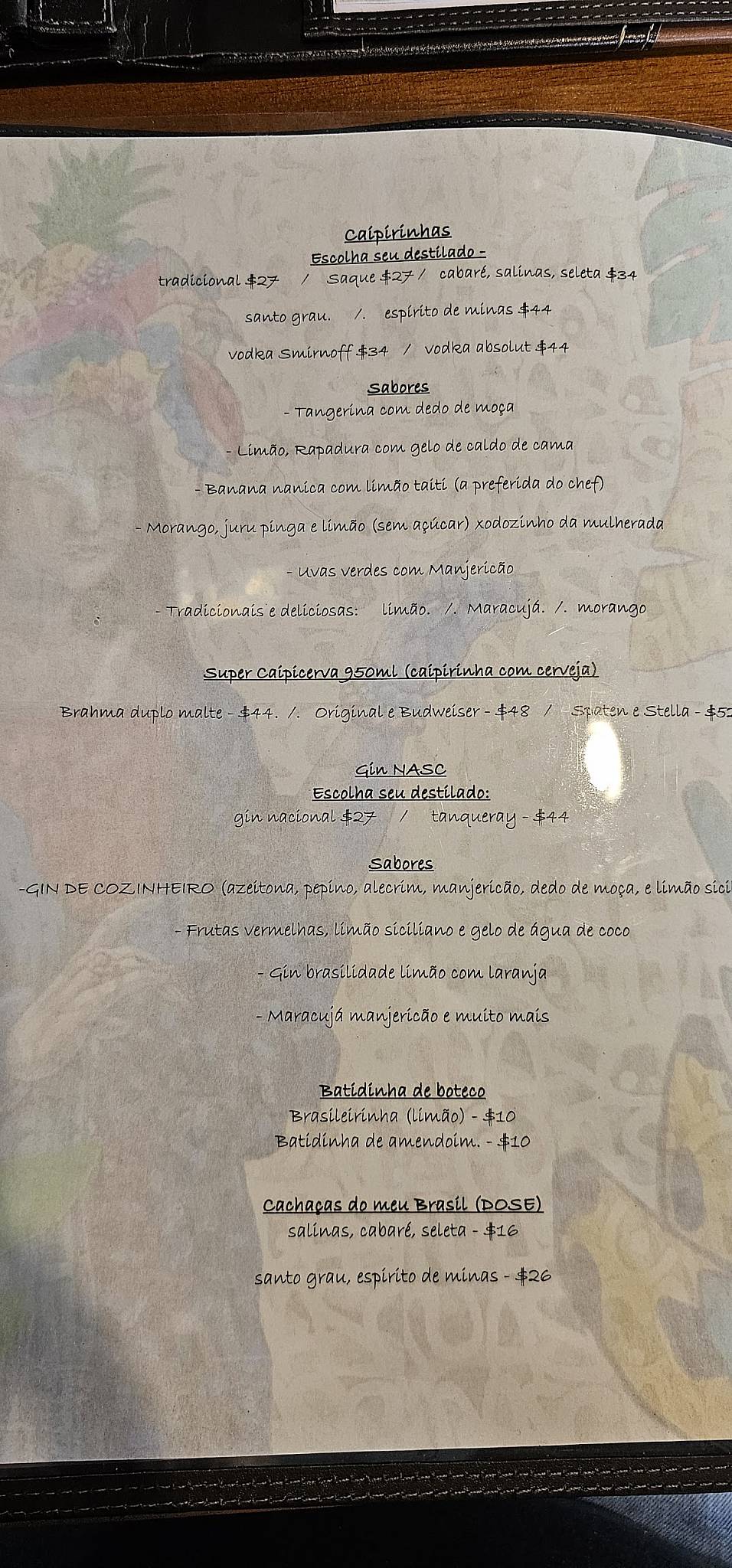 Nasc - Bar & Restaurante cardápio