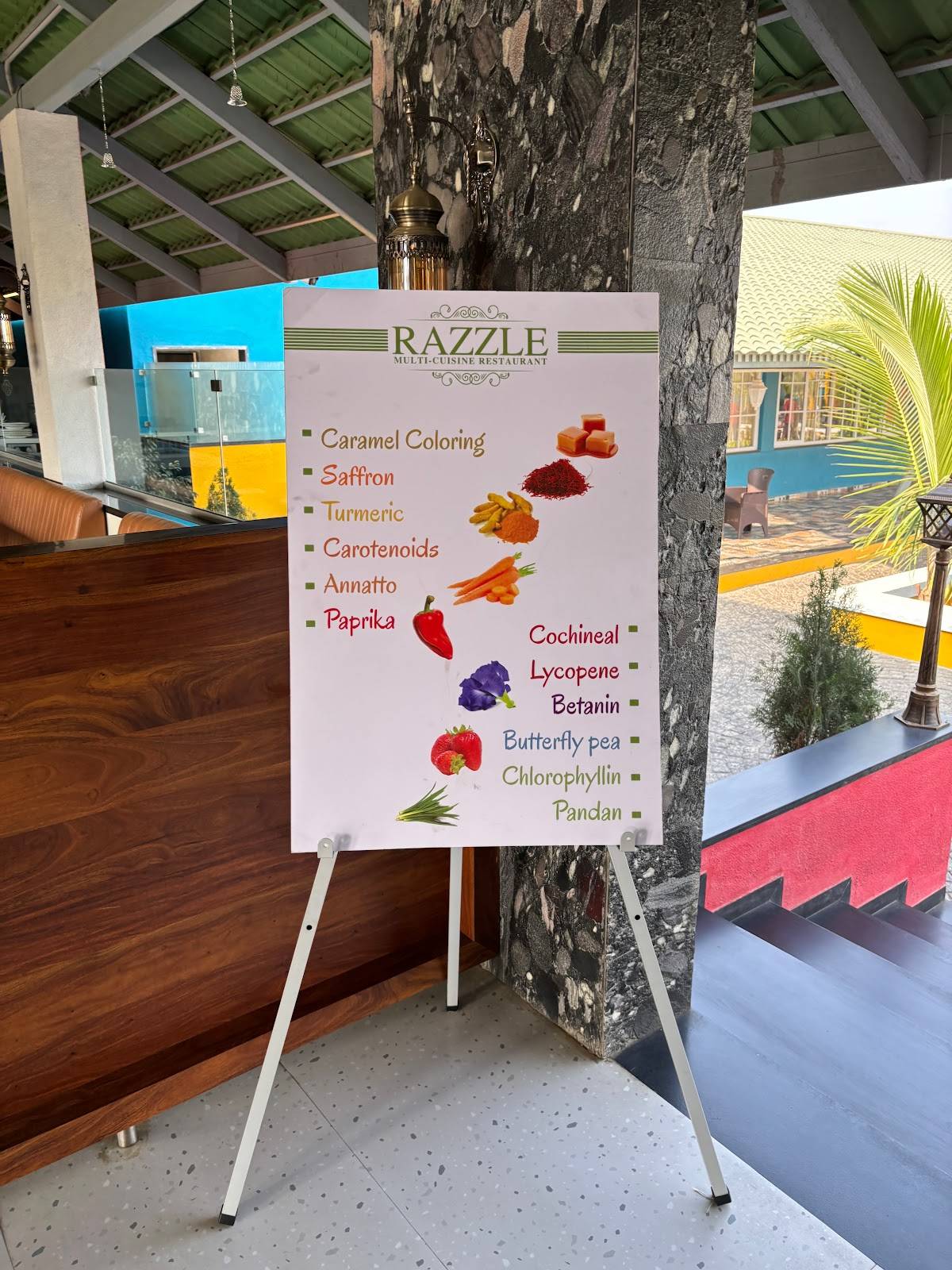 Razzle Hotels and Banquet menu