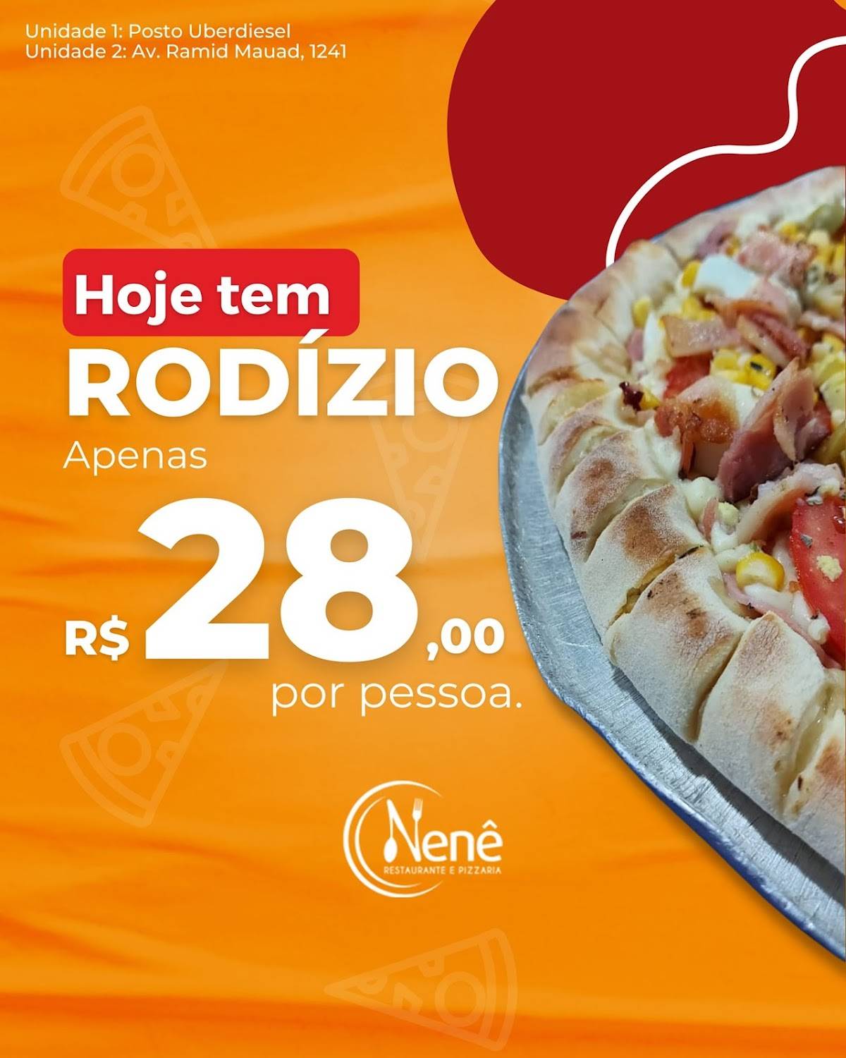 Nenê Pizzaria cardápio