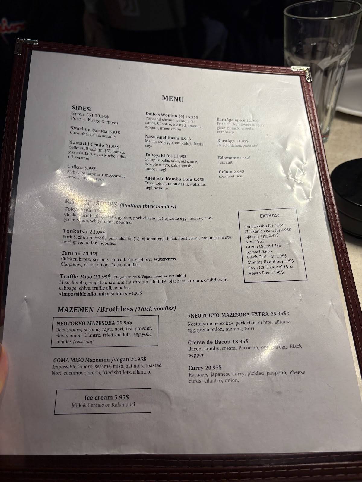 Menu de Neotokyo
