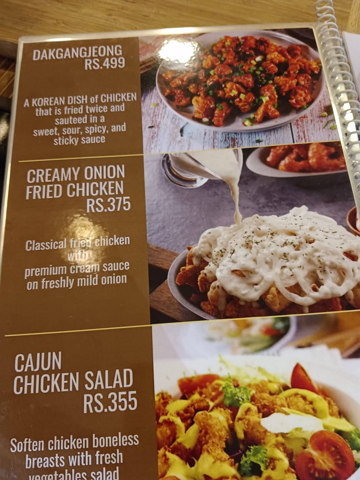 King’s Bakery menu