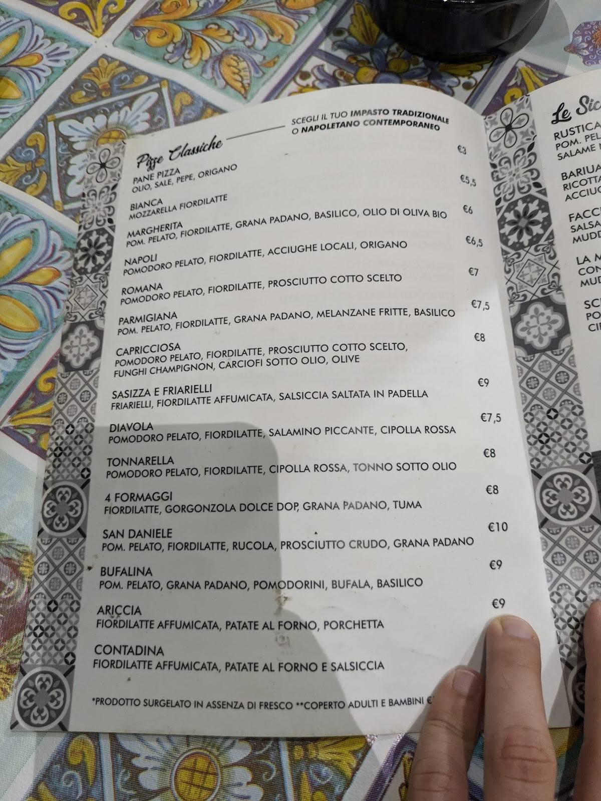 Menu di Nicolosi PHP 