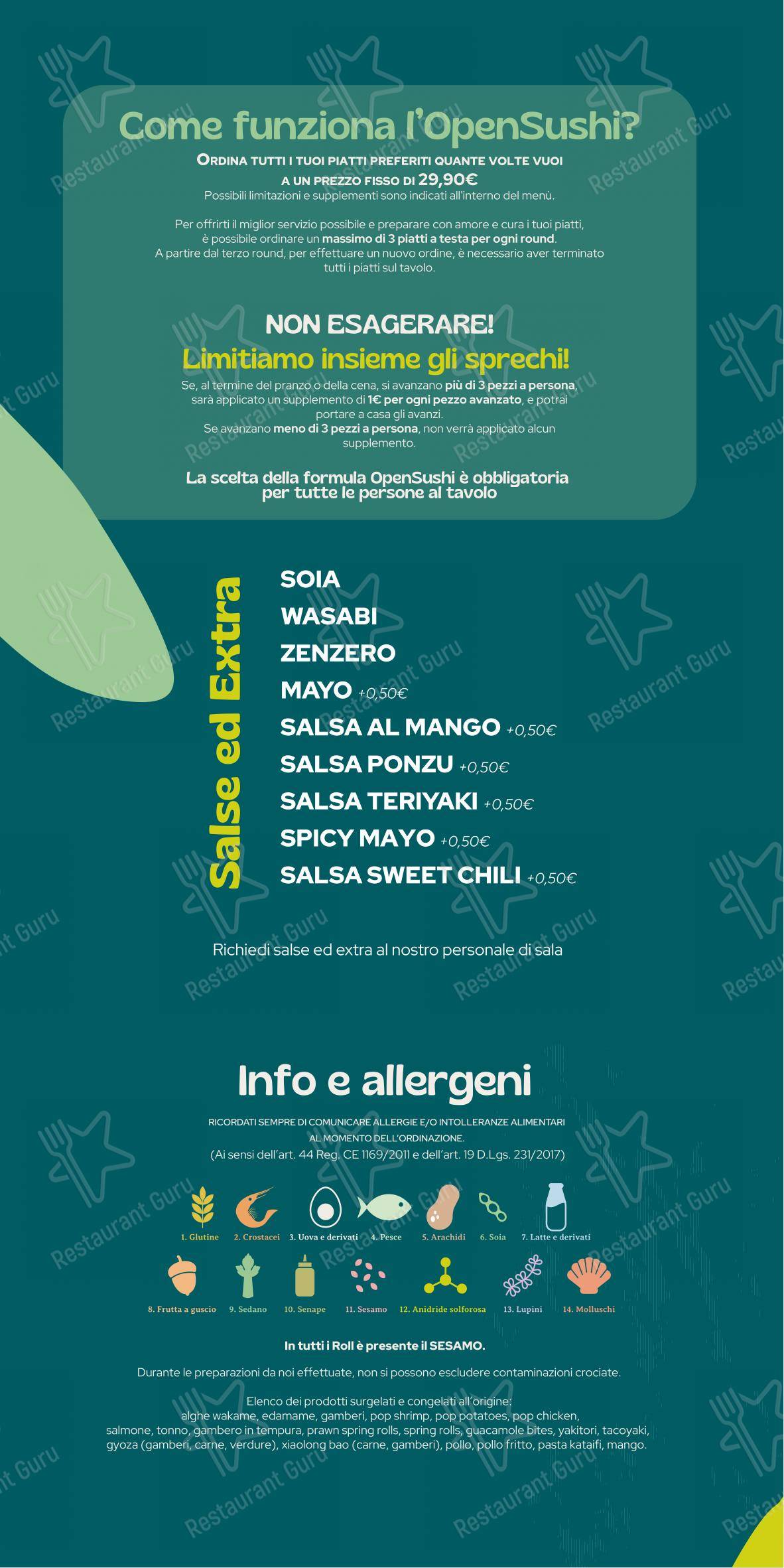 Menu di NIMA Sushi - 菜单