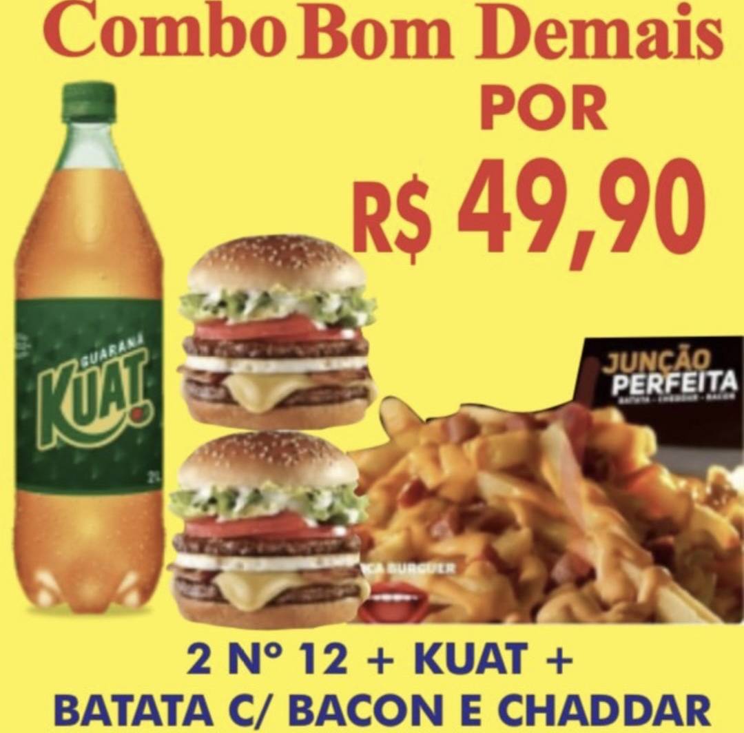 Novo Boca Burger cardápio