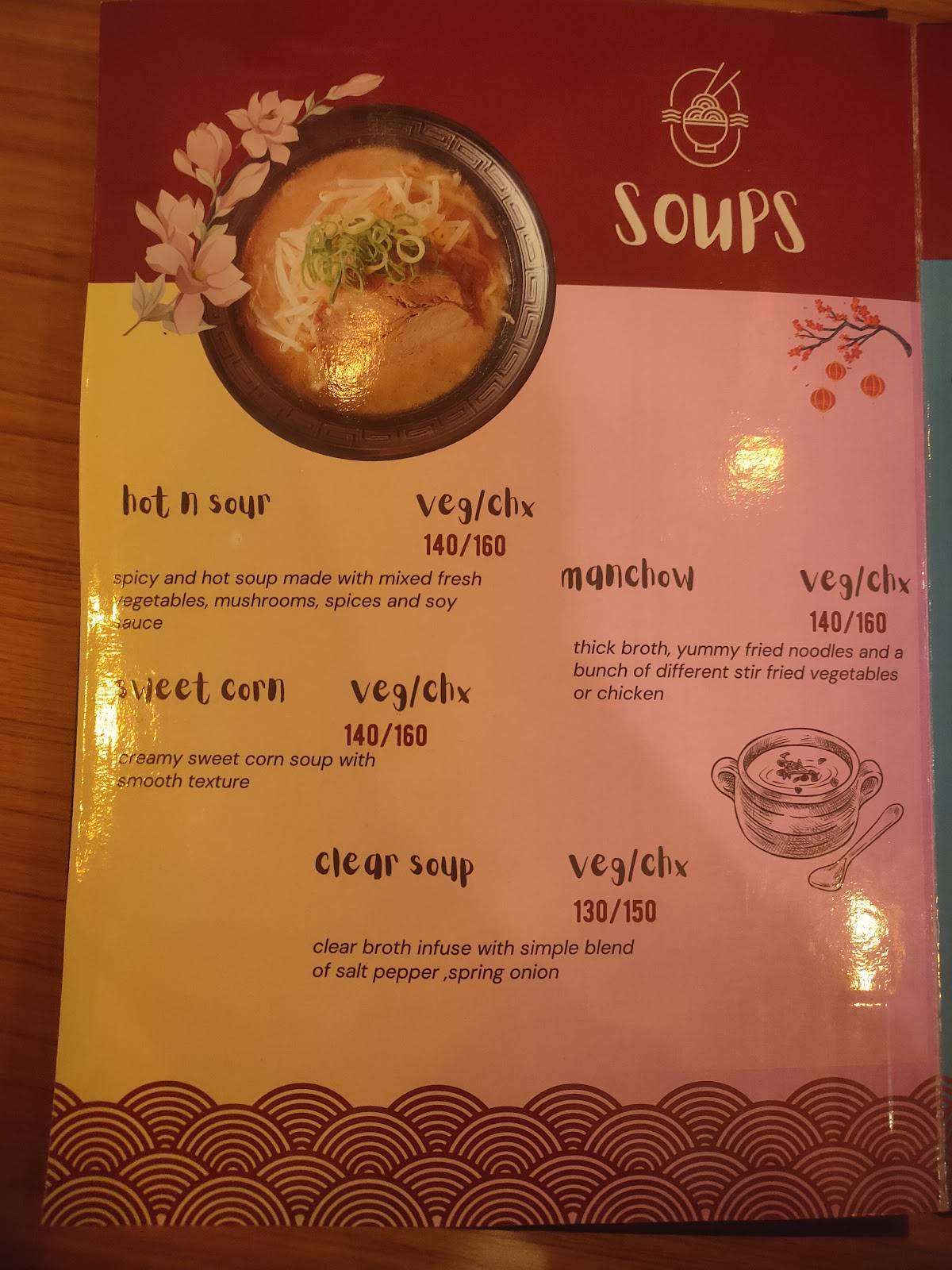 Number 18 - The Asian Story menu