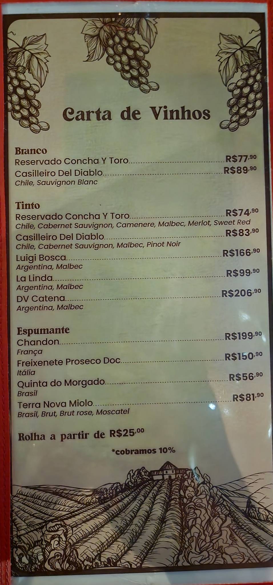 O Cachaceiro Curitiba cardápio
