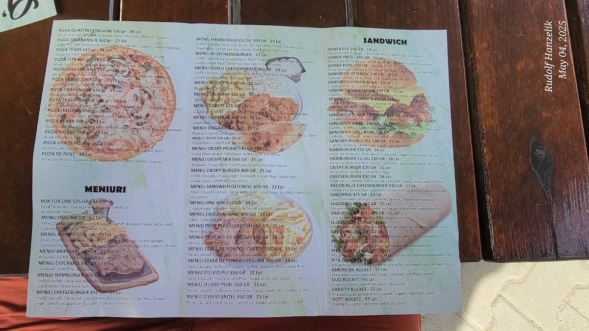 Menu de O'Livio