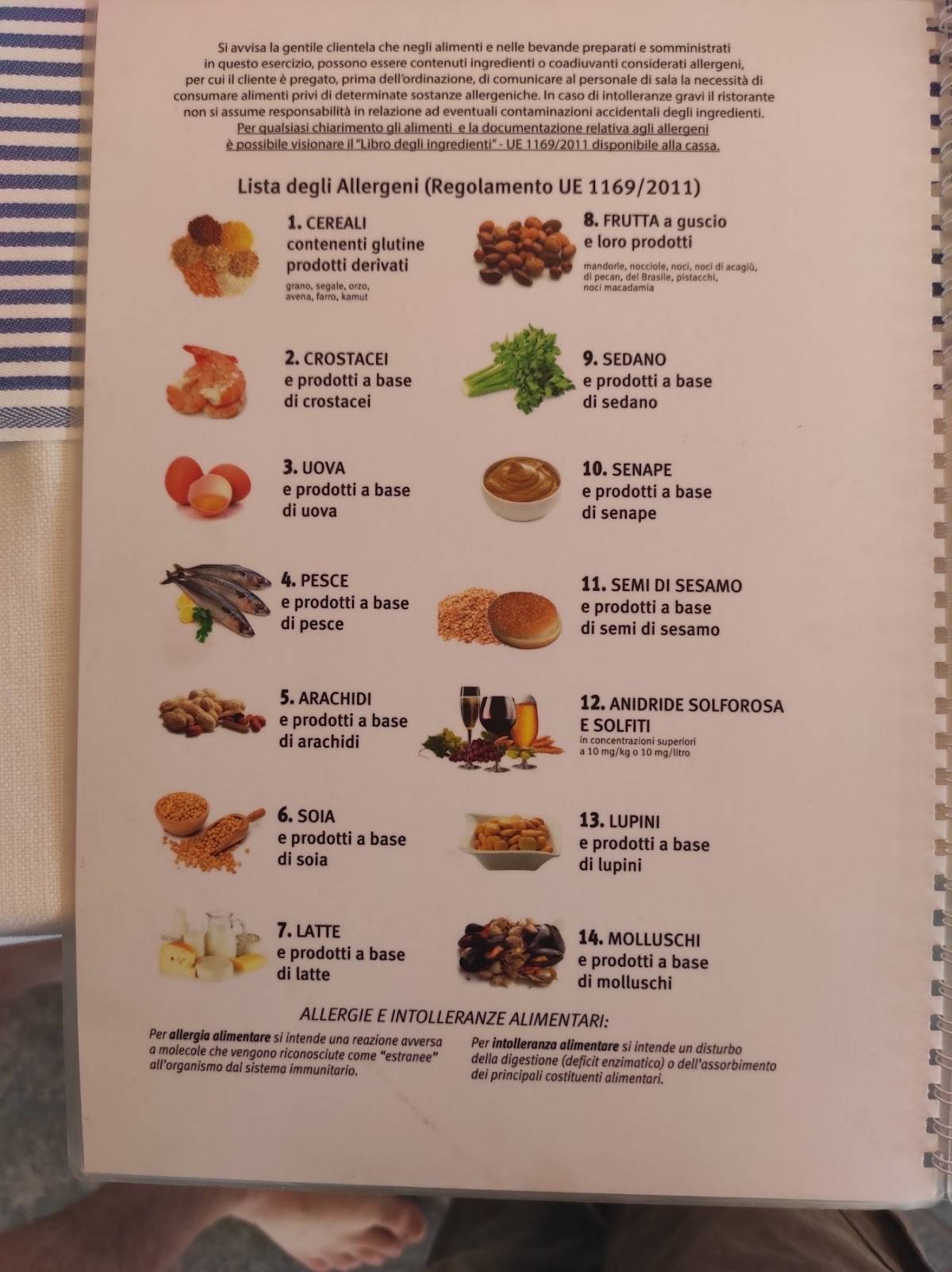 Menu di Oasi beach Restaurant 