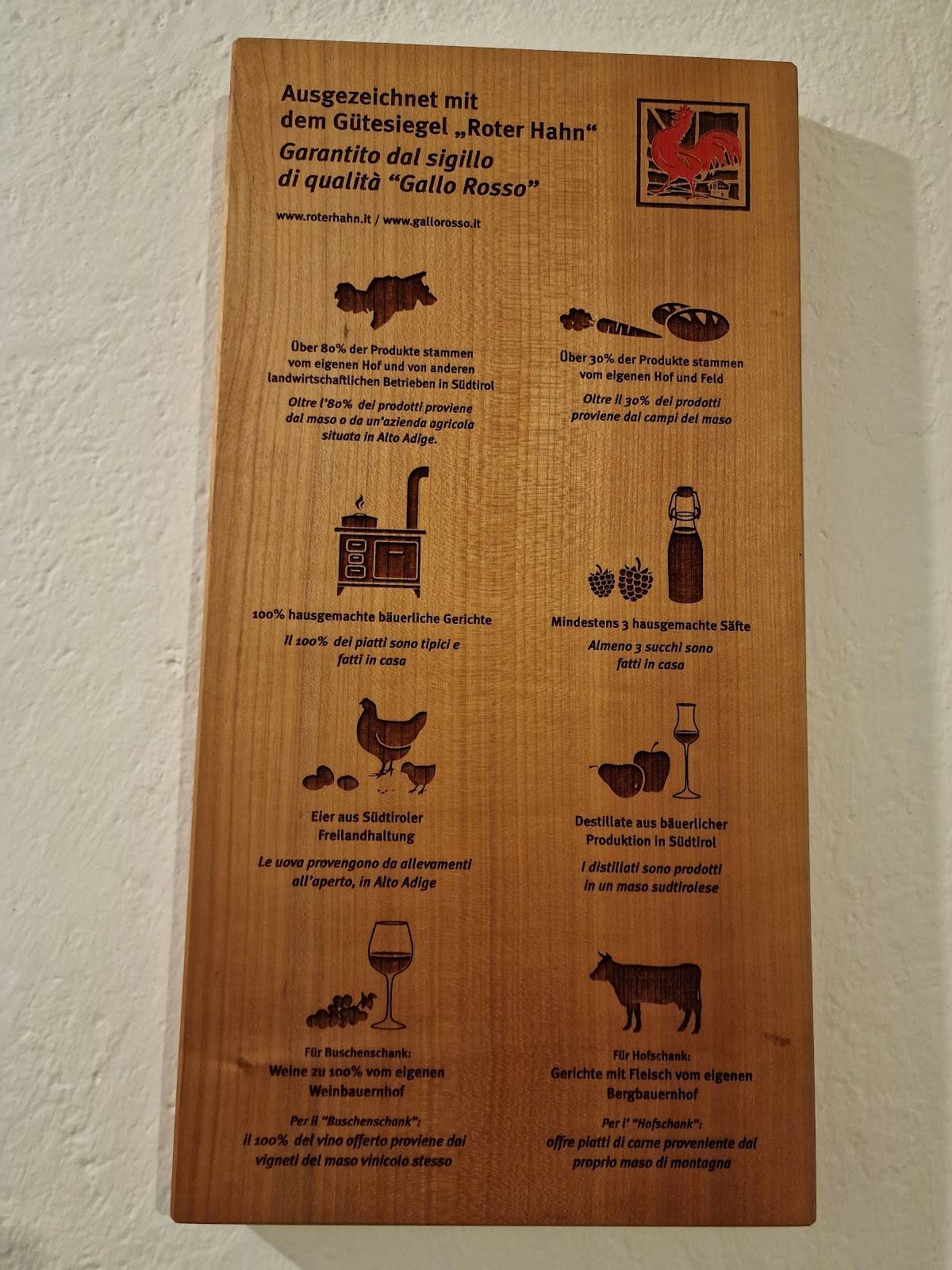 Menu di Oberpartegger - Buschenschank 