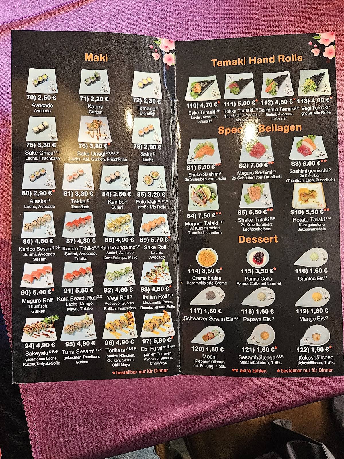 Menu de Restaurant Nagoya Star Sushi & BBQ