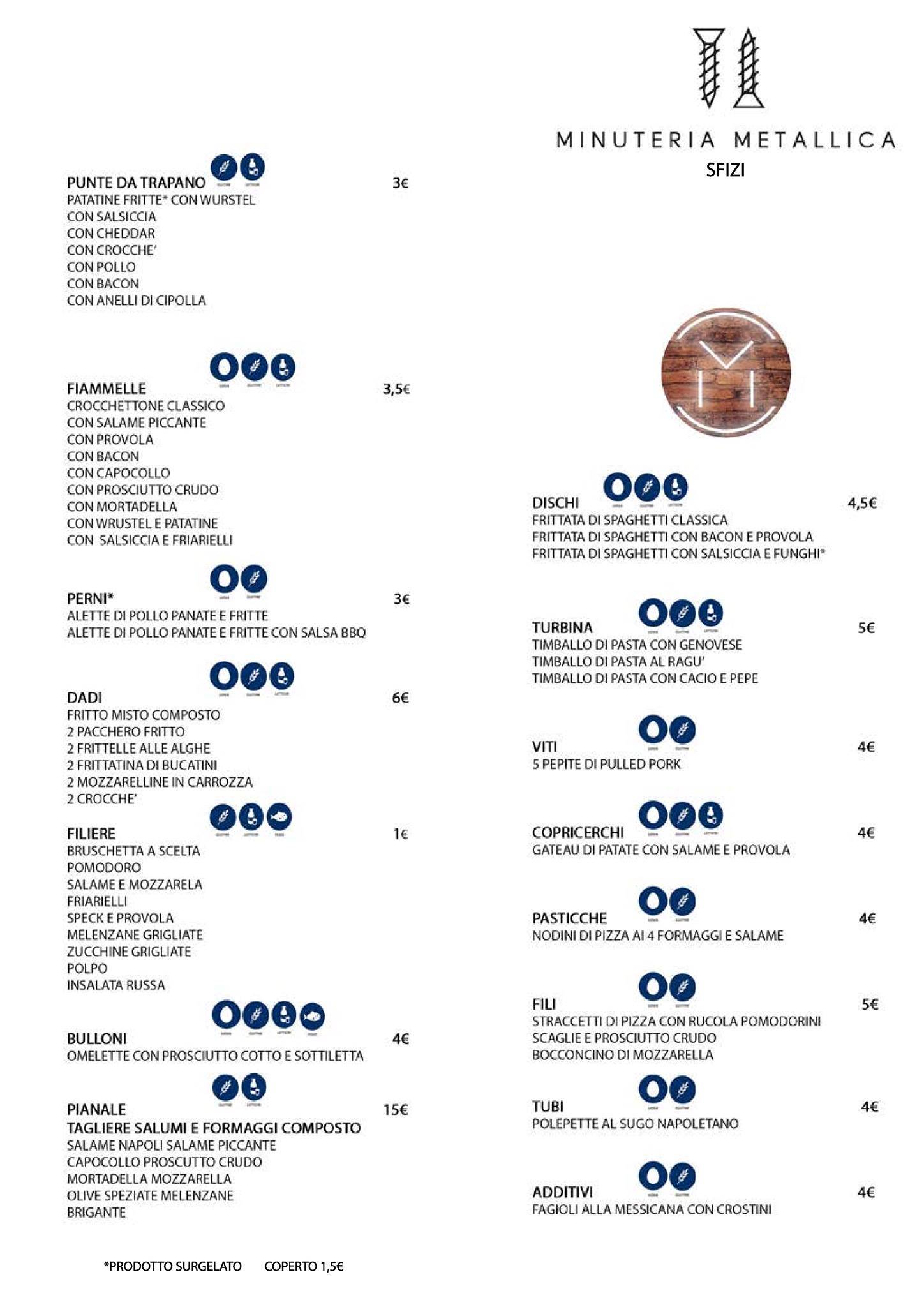 Menu di Officina Maielli 