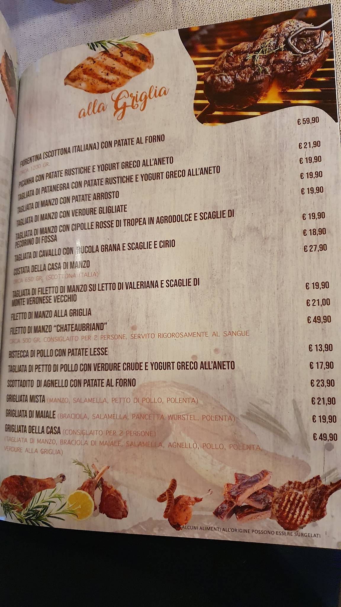 Menu di Makeroni Ristorante Pizzeria 