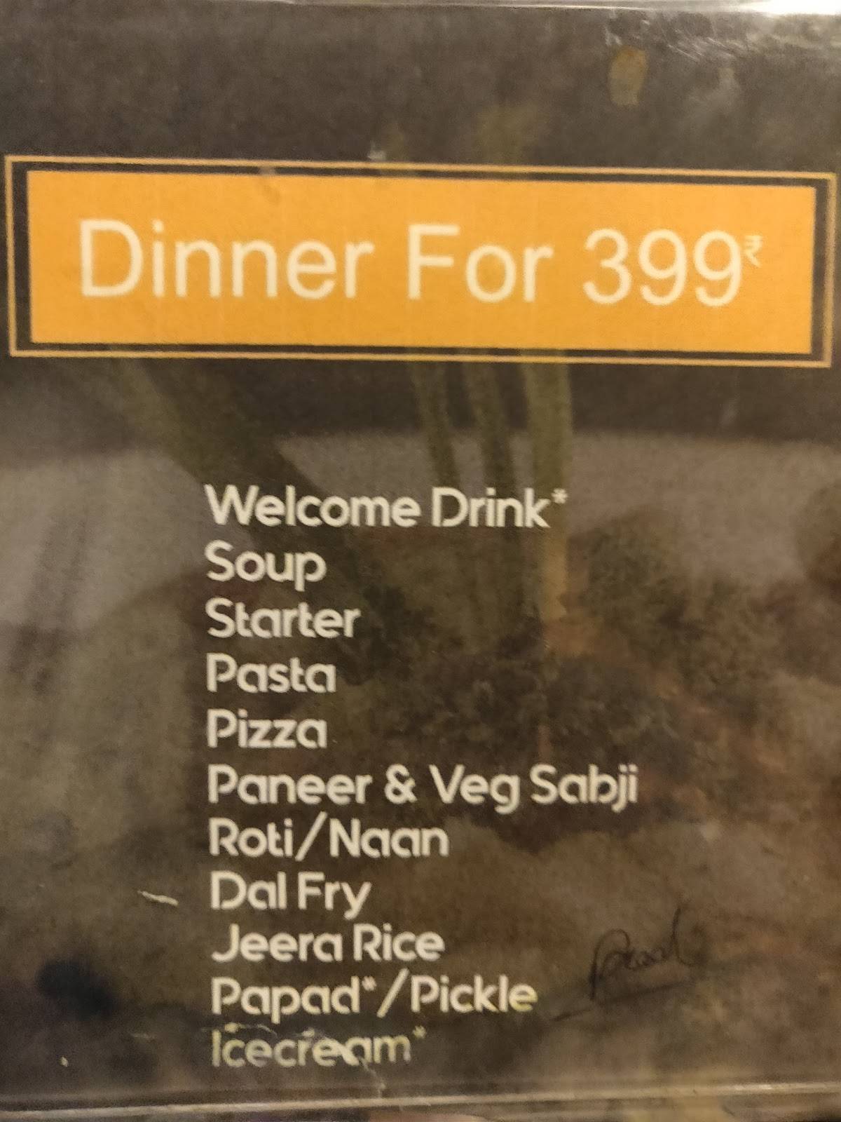 Orange Courtyard menu