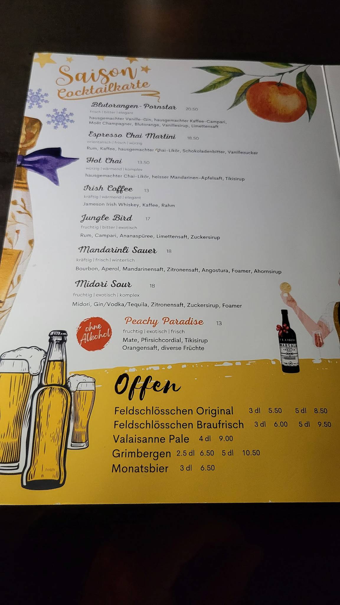 Menu di OscarOne Bar & Lounge 