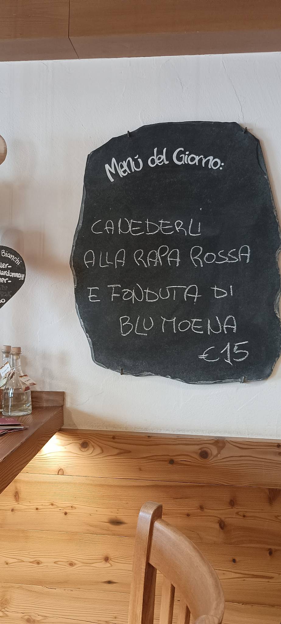 Menu di Ostaria Tyrol 