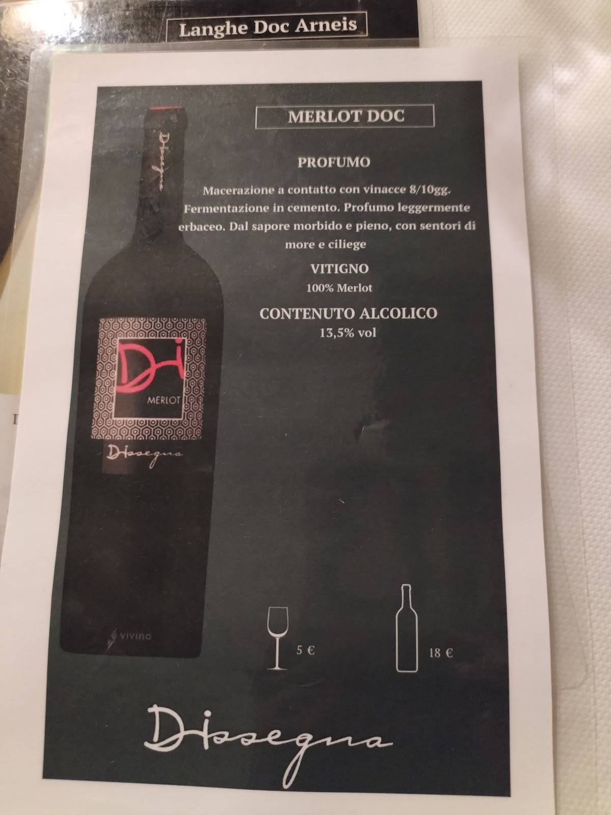 Menu di Osteria Da Canneto