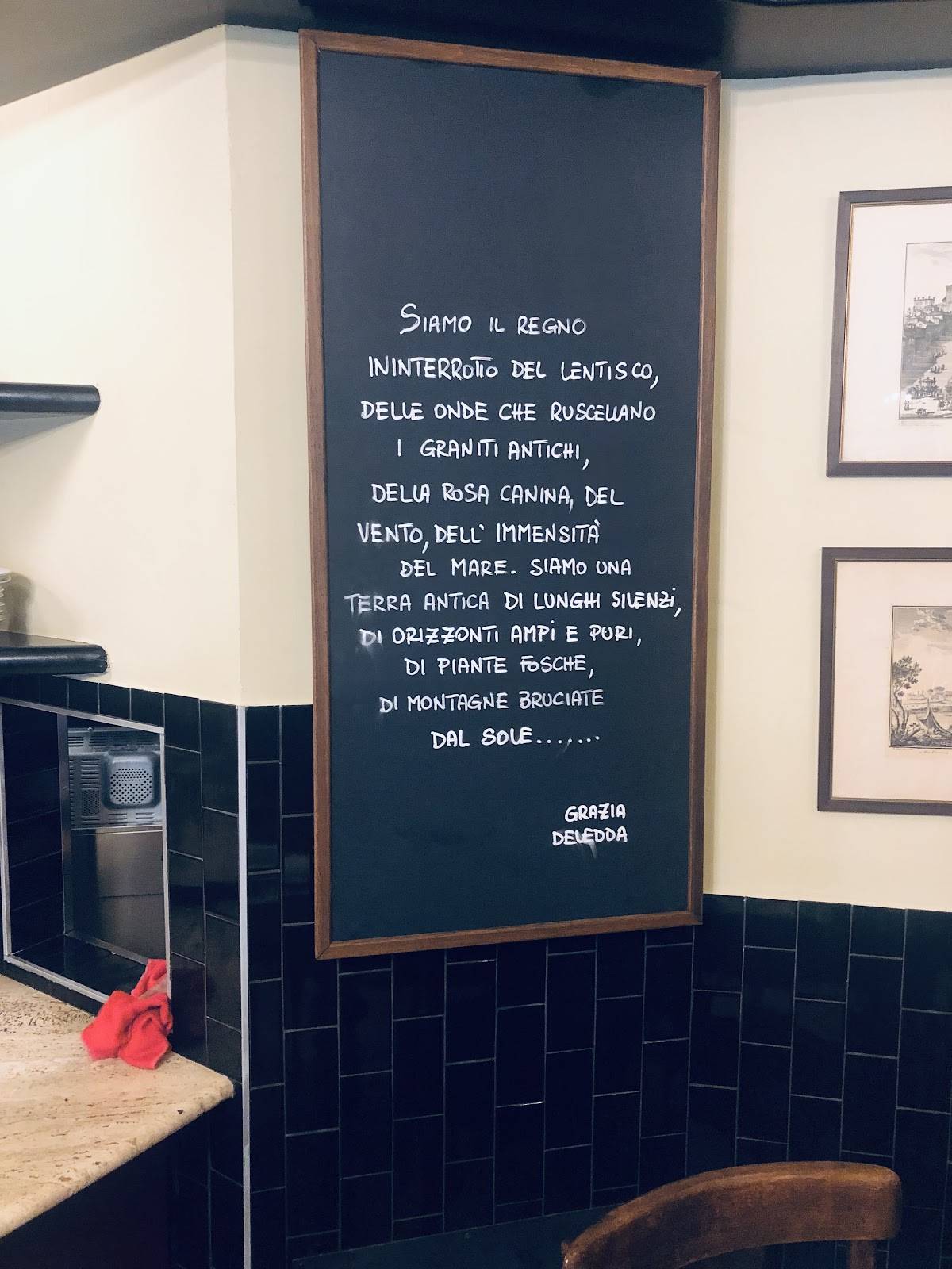 Menu di Osteria Der Belli 