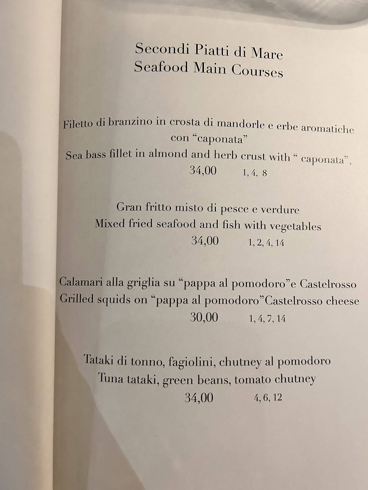 Menu di Osteria Enoteca San Marco 