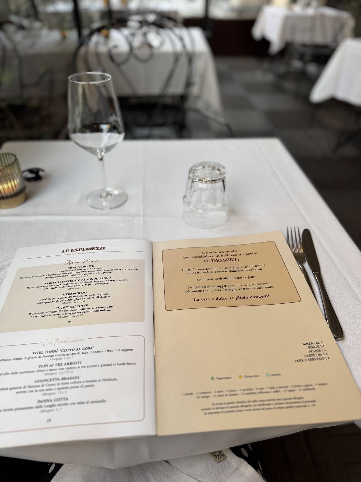 Menu di Osteria Roma 