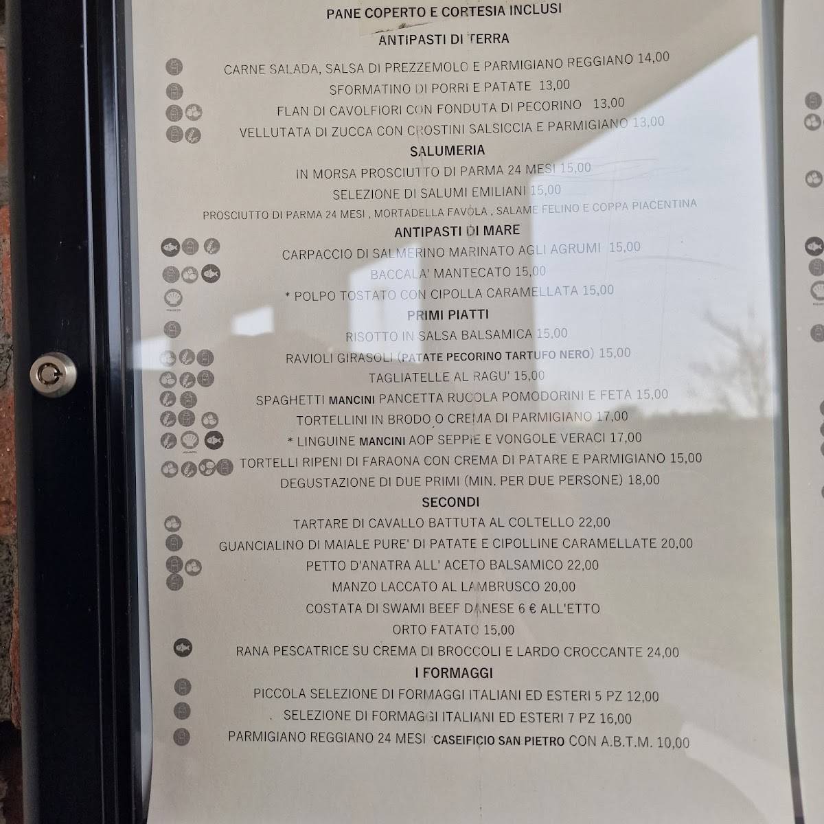 Menu di Osteria dei Girasoli 